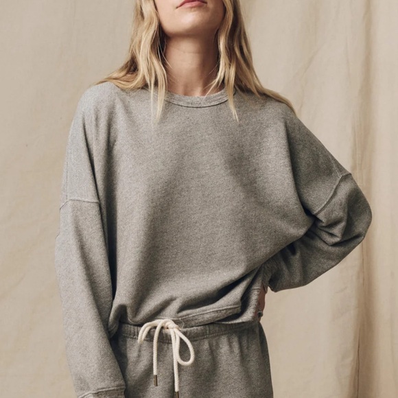 THE GREAT The Teammate Sweatshirt Varsity Gray Size 0 - Picture 11 of 11